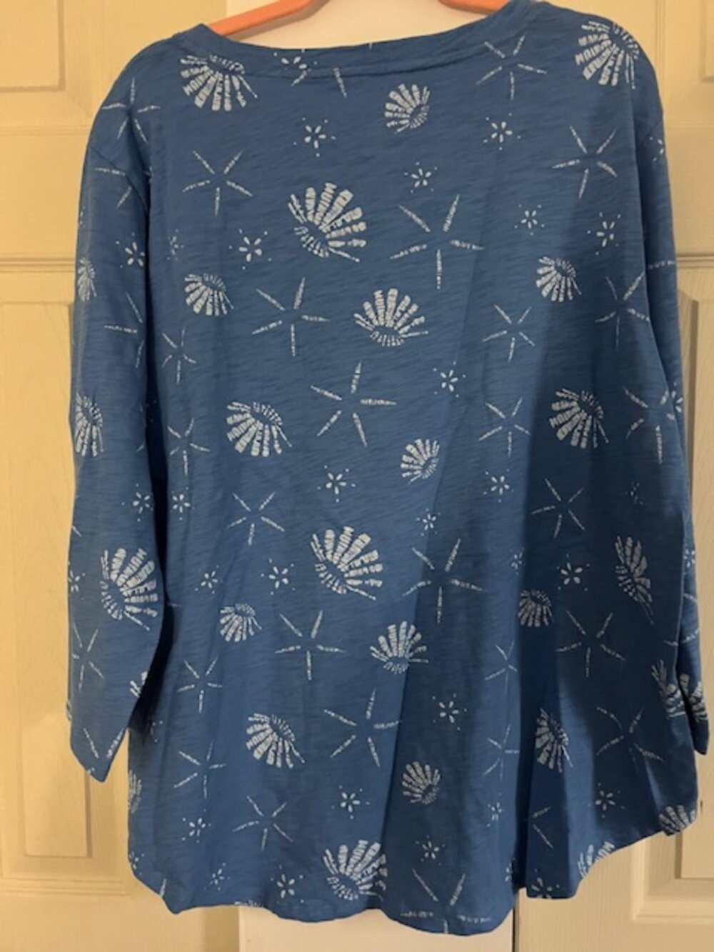 Escape by Habitat Palm Shell Cotton Hi Low Tee - Picture 3 of 6